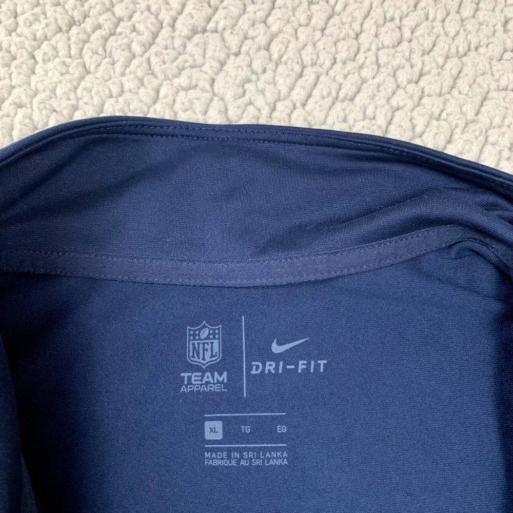 Nike NFL Dallas Cowboys Men's XL Navy Blue Dri-FIT Quarter Zip Pullover